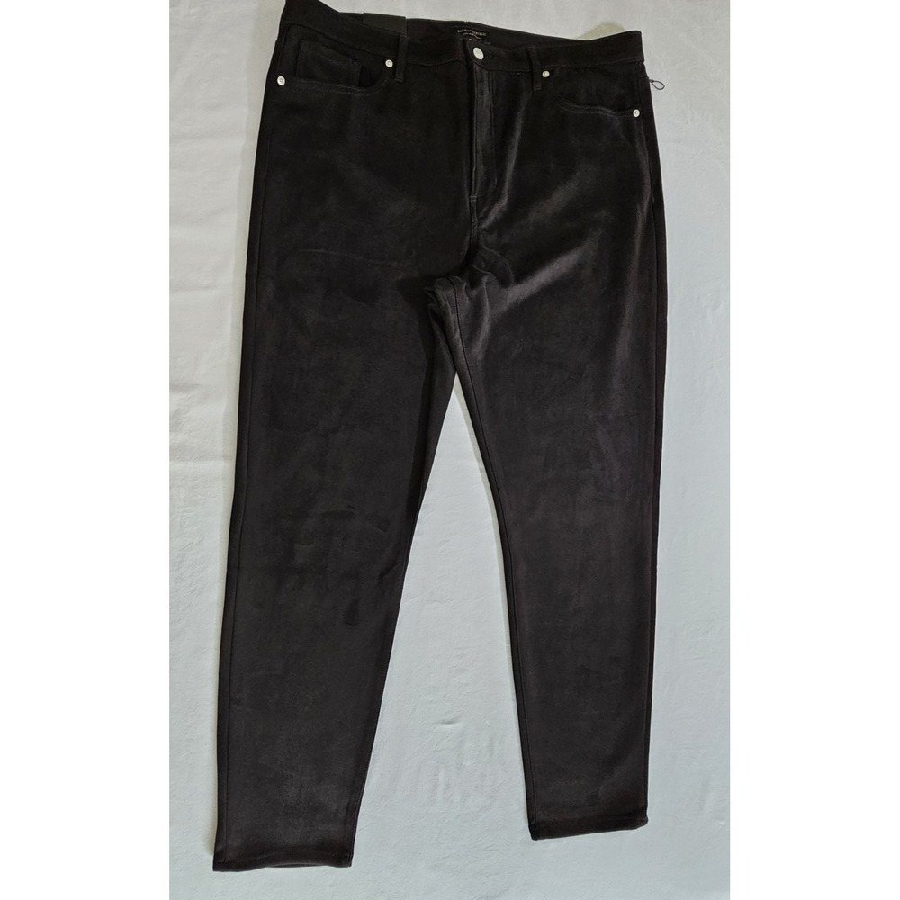 Banana Republic Skinny Pants Women's‎ 35/20 Tall Black High-Rise Knit
